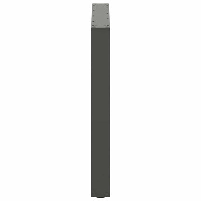 Gambe per tavolo da pranzo forma U 3 pz Antracite 80x(72-73) cm