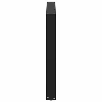 Gambe Tavolino da Caffè a U 3 pz Nero 90x(72-73) cm in Acciaio - homemem39