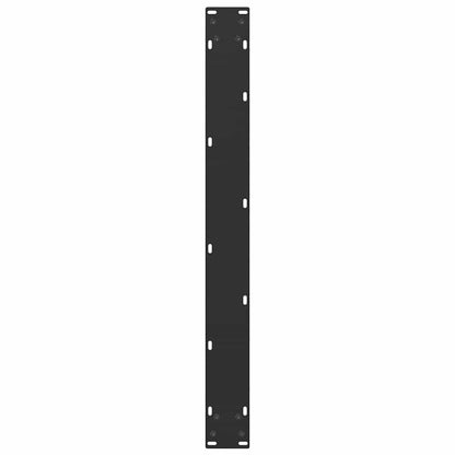 Gambe Tavolino da Caffè a U 3 pz Nero 90x(72-73) cm in Acciaio - homemem39