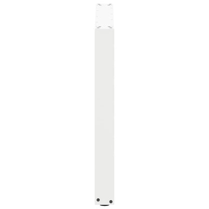 Gambe Tavolino da Caffè a U 3 pz Bianco 90x(72-73) cm Acciaio - homemem39