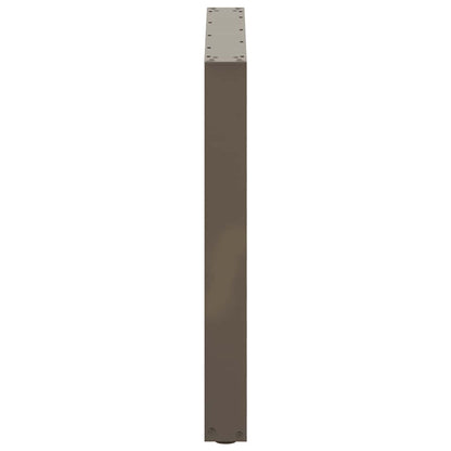 Gambe Tavolino Caffè a U 3 pz Naturale 90x(72-73)cm in Acciaio - homemem39