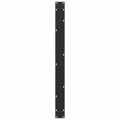 Gambe Tavolo Pranzo a U 2 pz Nero 100x(72-73) cm Acciaio - homemem39