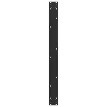 Gambe per tavolo da pranzo a forma di U 3 pz nere 100x(72-73)cm