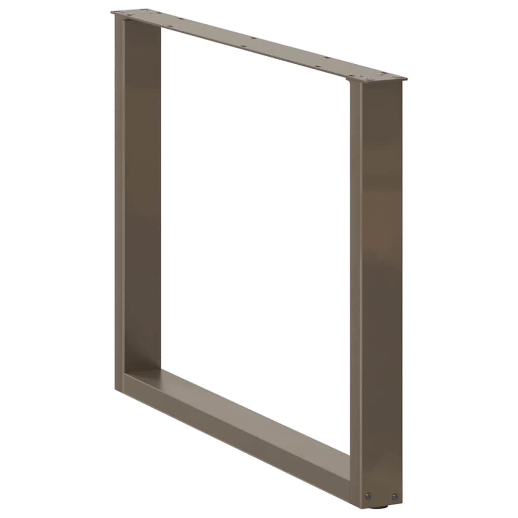 Gambe Tavolo Pranzo a U 3 pz 100x(72-73) cm Acciaio - homemem39