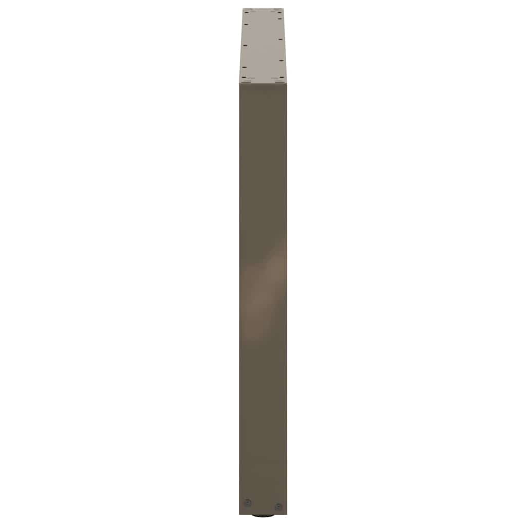 Gambe Tavolo Pranzo a U 3 pz 100x(72-73) cm Acciaio - homemem39