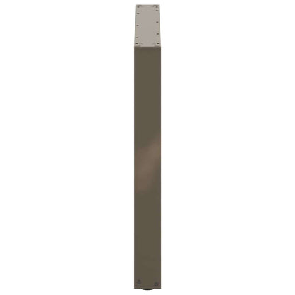Gambe Tavolo Pranzo a U 3 pz 100x(72-73) cm Acciaio - homemem39