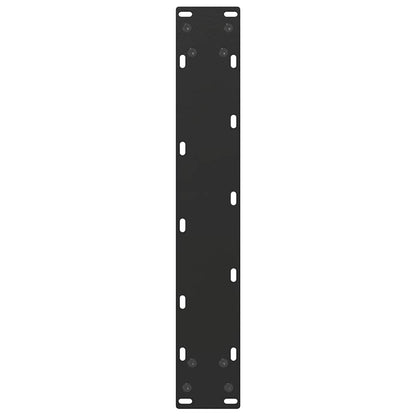 Gambe per tavolo da bar a forma di U 2 pz nere 40x(90-91) cm