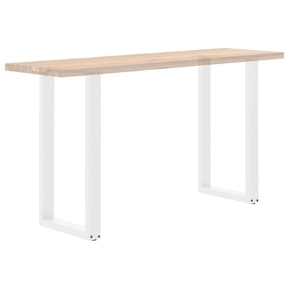 Gambe per tavolo da bar a forma di U 2 pz bianche 40x(90-91) cm