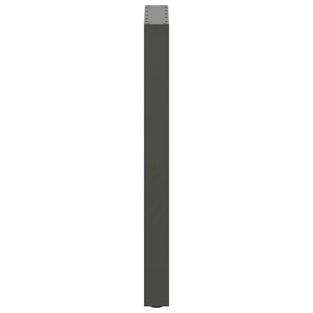 Gambe per tavolo da bar forma U 2 pz Antracite 40x(90-91) cm