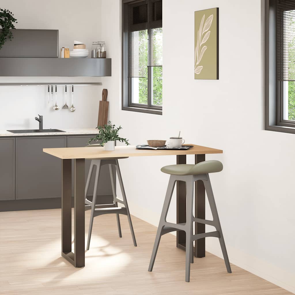 Gambe Tavolino Caffè a U 2 pz 40x(90-91) cm in Acciaio - homemem39