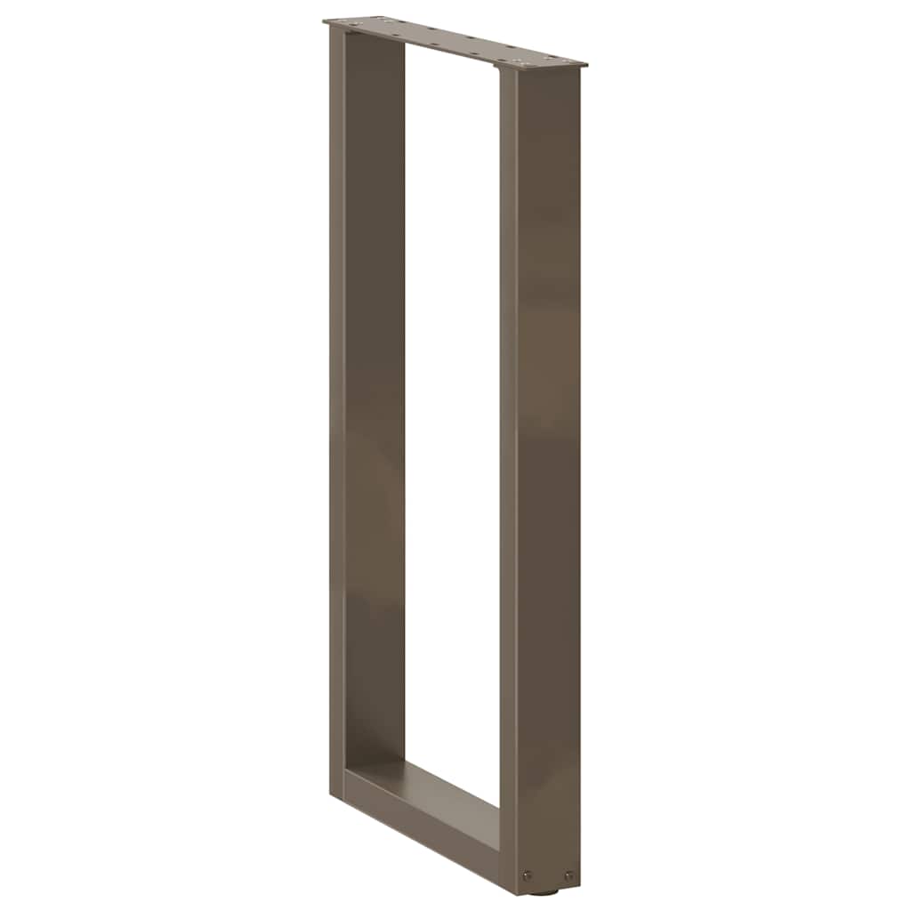 Gambe Tavolino Caffè a U 2 pz 40x(90-91) cm in Acciaio - homemem39