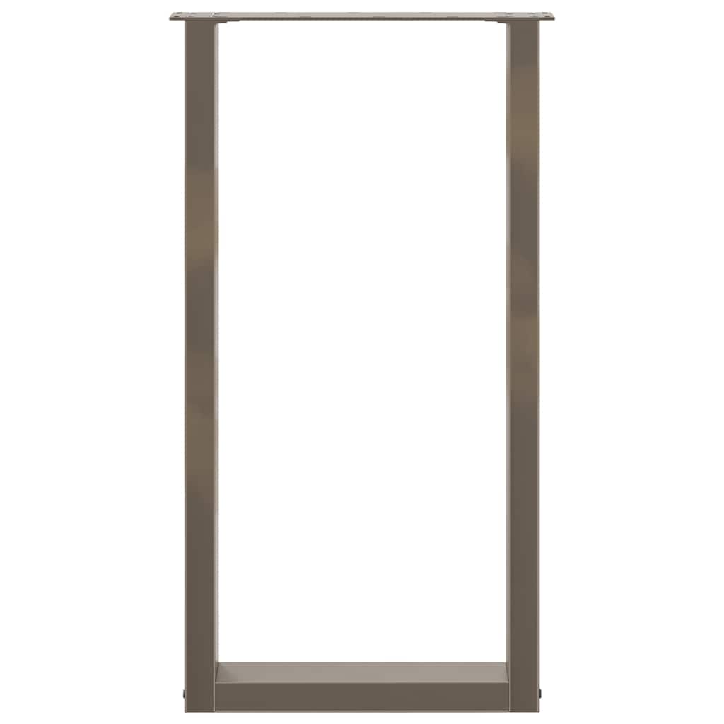 Gambe Tavolino Caffè a U 2 pz 40x(90-91) cm in Acciaio - homemem39