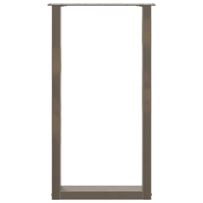 Gambe Tavolino Caffè a U 2 pz 40x(90-91) cm in Acciaio - homemem39