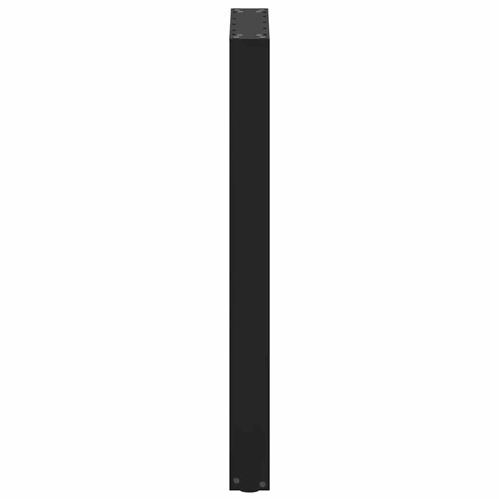 Gambe per tavolo da bar a forma di U 2 pz nere 50x(90-91) cm