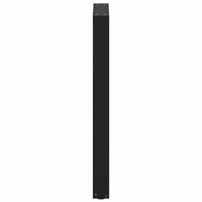 Gambe per tavolo da bar a forma di U 2 pz nere 50x(90-91) cm