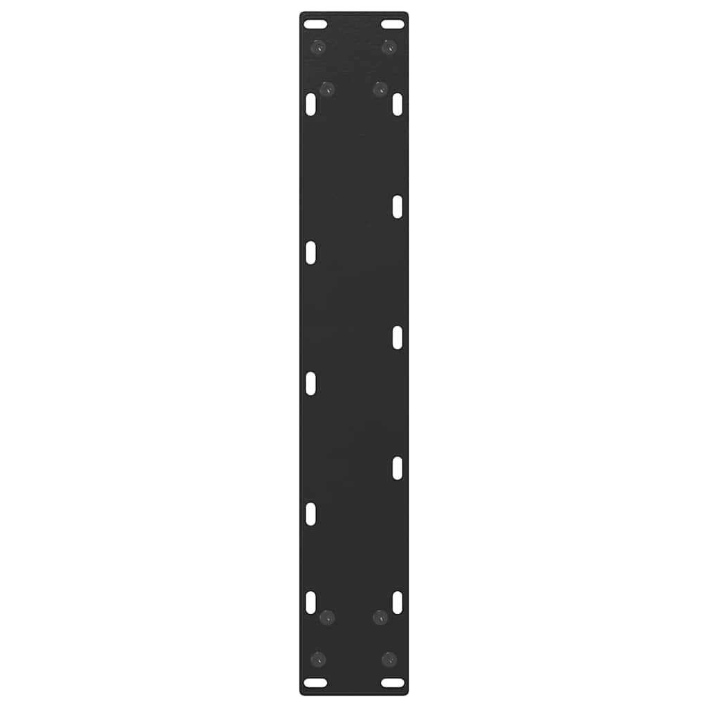Gambe per tavolo da bar a forma di U 2 pz nere 50x(90-91) cm