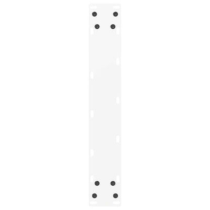 Gambe per tavolo da bar a forma di U 2 pz bianche 50x(90-91) cm in acciaio