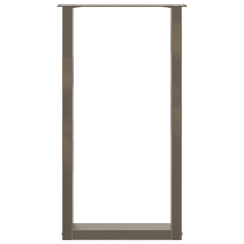 Gambe Tavolino Caffè a U 2 pz 50x(90-91) cm in Acciaio - homemem39