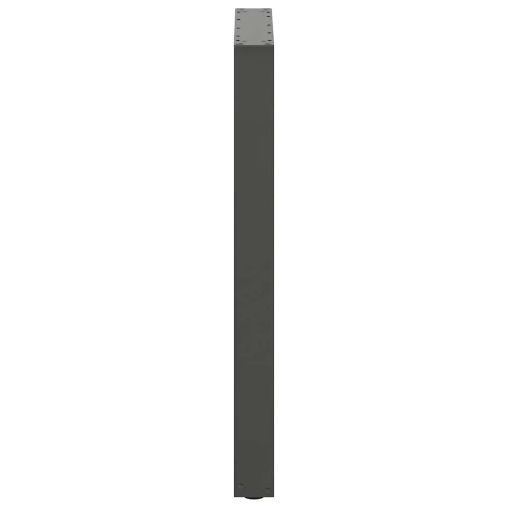 Gambe per tavolo da bar forma U 2 pz Antracite 60x(90-91) cm