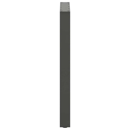 Gambe per tavolo da bar forma U 2 pz Antracite 60x(90-91) cm