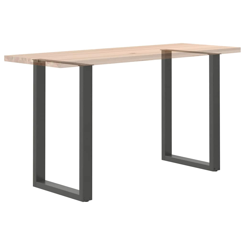 Gambe per tavolo da bar forma U 2 pz Antracite 60x(90-91) cm