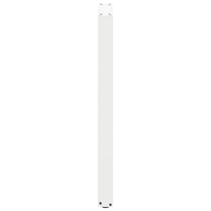 Gambe per tavolo da bar forma U 2 pz bianche 40x(100-101) cm