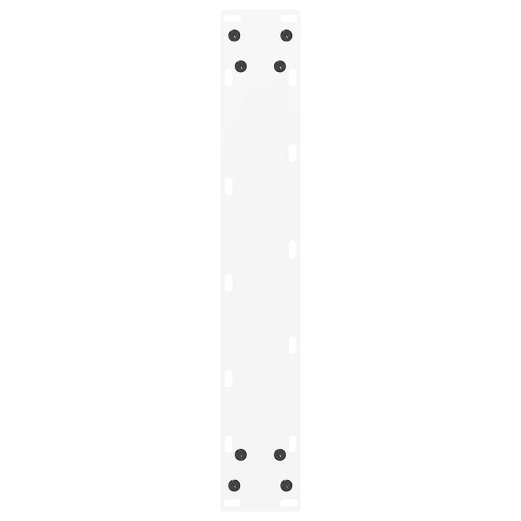 Gambe per tavolo da bar forma U 2 pz bianche 40x(100-101) cm