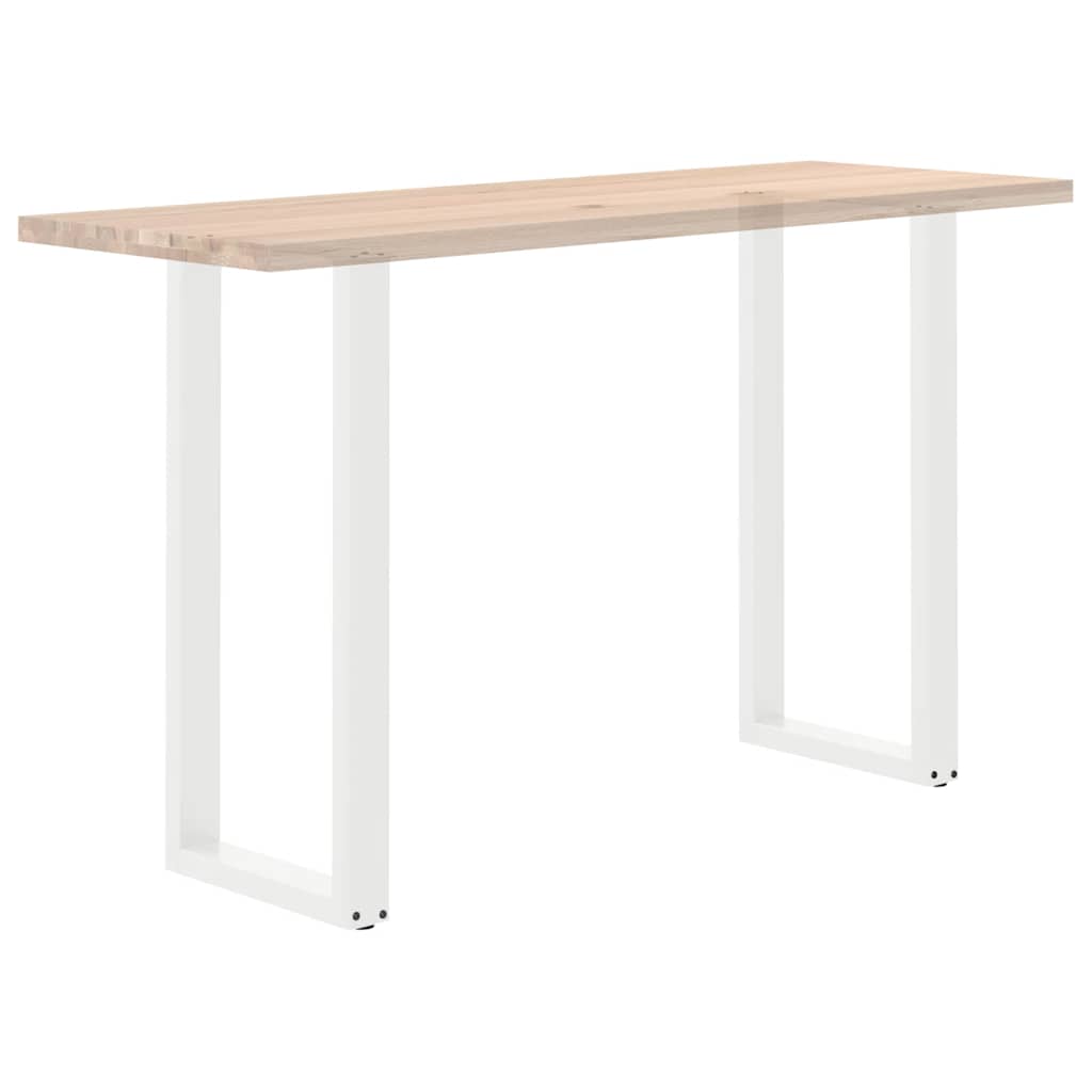 Gambe per tavolo da bar forma U 2 pz bianche 40x(100-101) cm