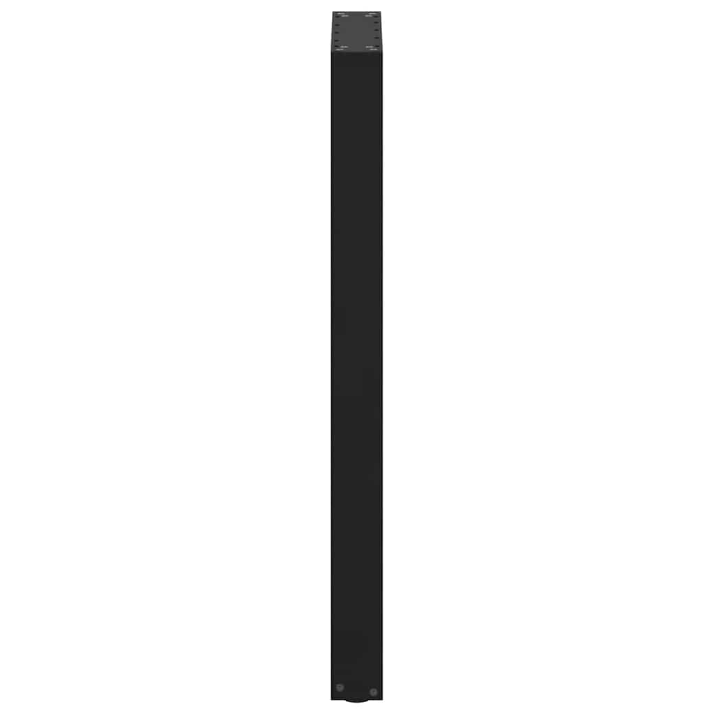 Gambe per tavolo da bar a forma di U 2 pz nere 50x(100-101) cm in acciaio