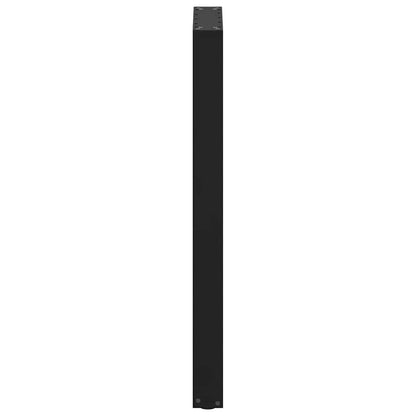 Gambe per tavolo da bar a forma di U 2 pz nere 50x(100-101) cm in acciaio