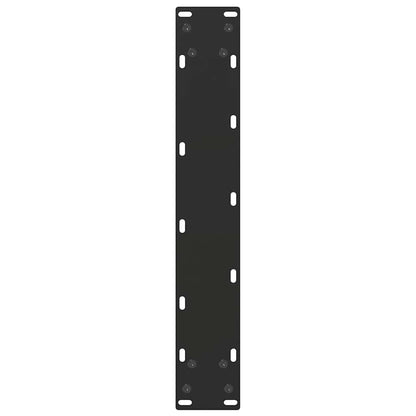 Gambe per tavolo da bar a forma di U 2 pz nere 50x(100-101) cm