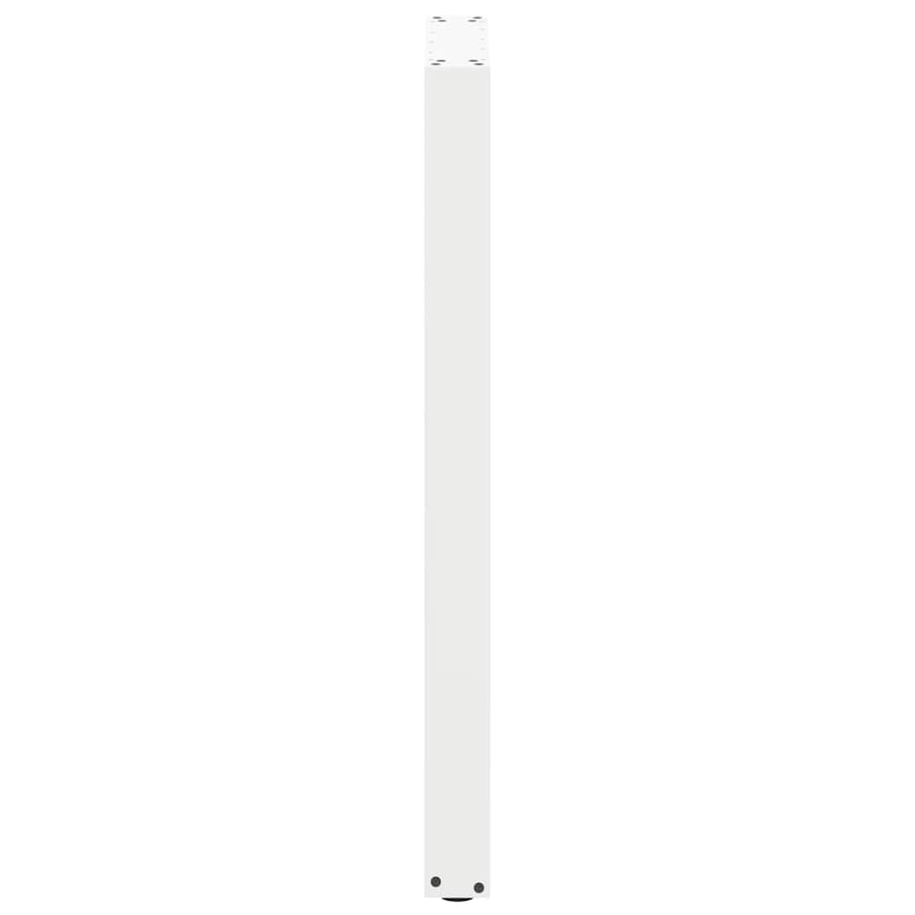 Gambe per tavolo da bar forma U 2 pz bianche 50x(100-101) cm