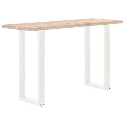 Gambe per tavolo da bar forma U 2 pz bianche 50x(100-101) cm
