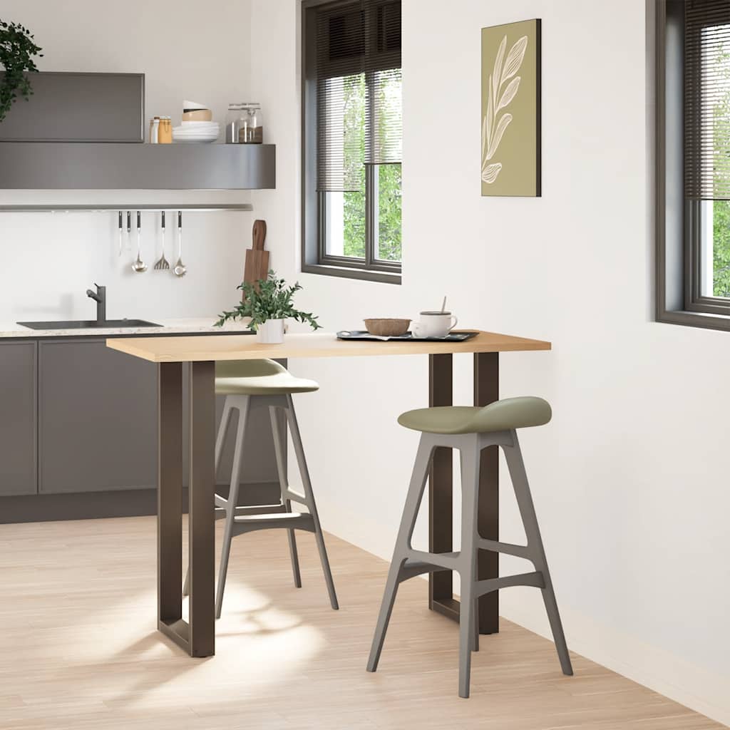 Gambe Tavolino Caffè a U 2 pz 50x(100-101) cm in Acciaio - homemem39