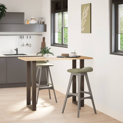 Gambe Tavolino Caffè a U 2 pz 50x(100-101) cm in Acciaio - homemem39