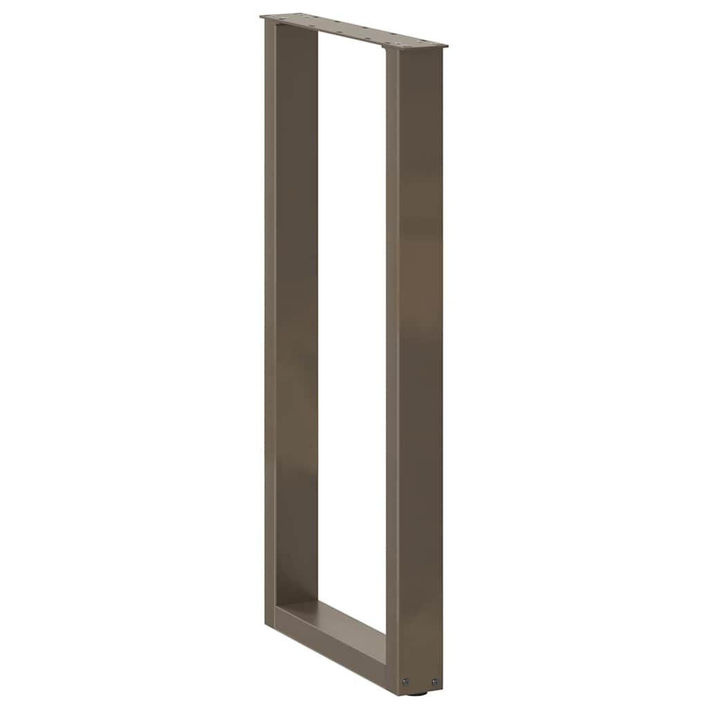 Gambe Tavolino Caffè a U 2 pz 50x(100-101) cm in Acciaio - homemem39