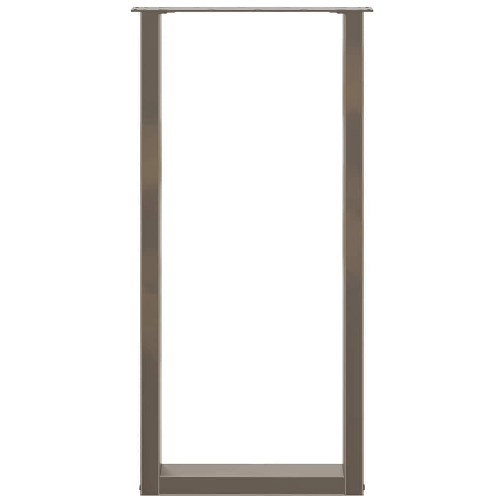 Gambe Tavolino Caffè a U 2 pz 50x(100-101) cm in Acciaio - homemem39