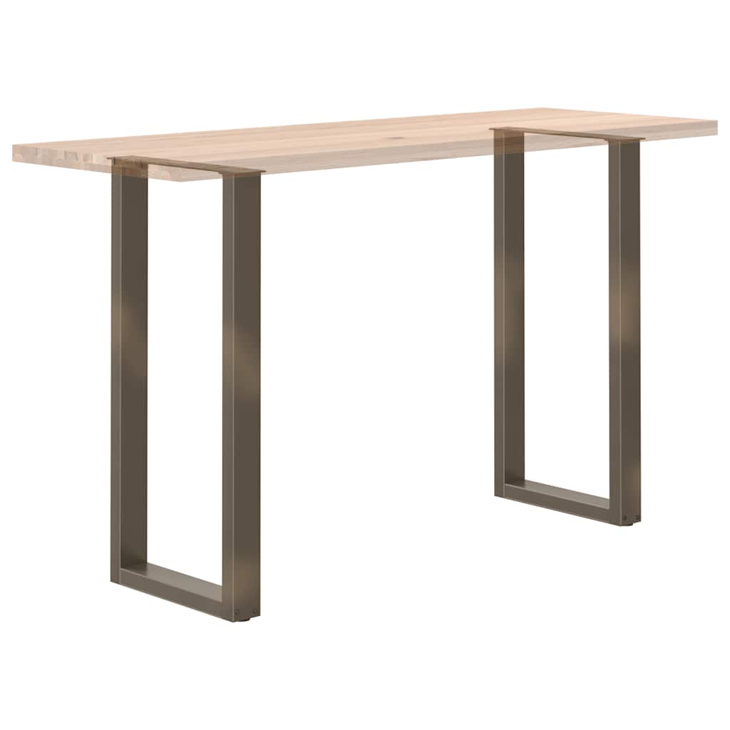 Gambe Tavolino Caffè a U 2 pz 50x(100-101) cm in Acciaio - homemem39