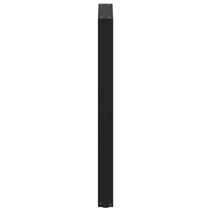 Gambe Tavolino da Caffè a U 2 pz Nero 60x(100-101)cm in Acciaio - homemem39