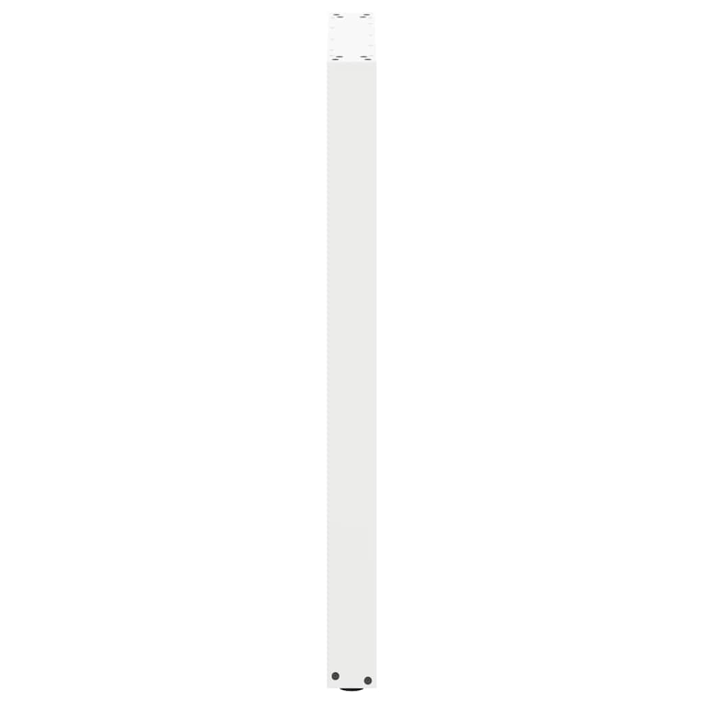 Gambe per tavolo da bar forma U 2 pz bianche 60x(100-101) cm