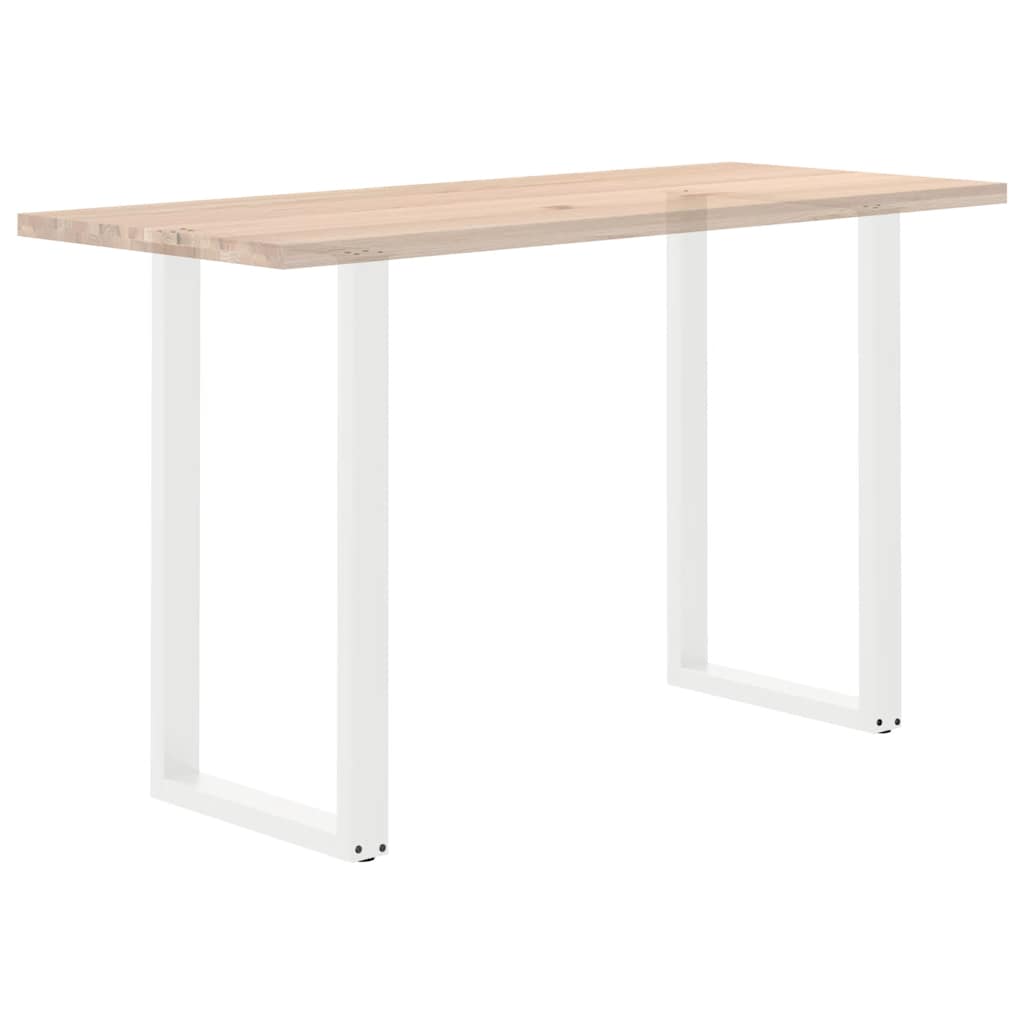 Gambe per tavolo da bar forma U 2 pz bianche 60x(100-101) cm