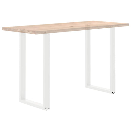 Gambe per tavolo da bar forma U 2 pz bianche 60x(100-101) cm