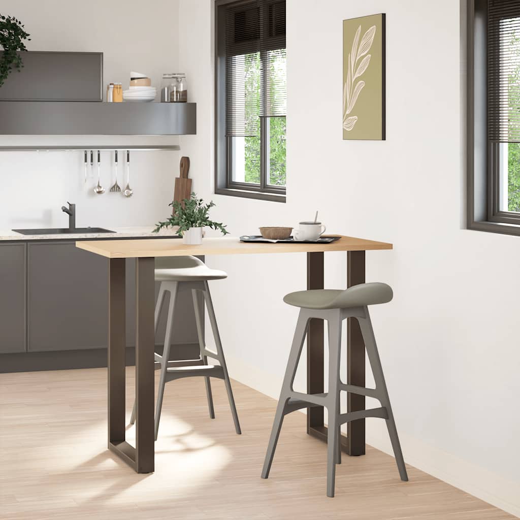 Gambe Tavolino Caffè a U 2 pz 60x(100-101) cm in Acciaio - homemem39