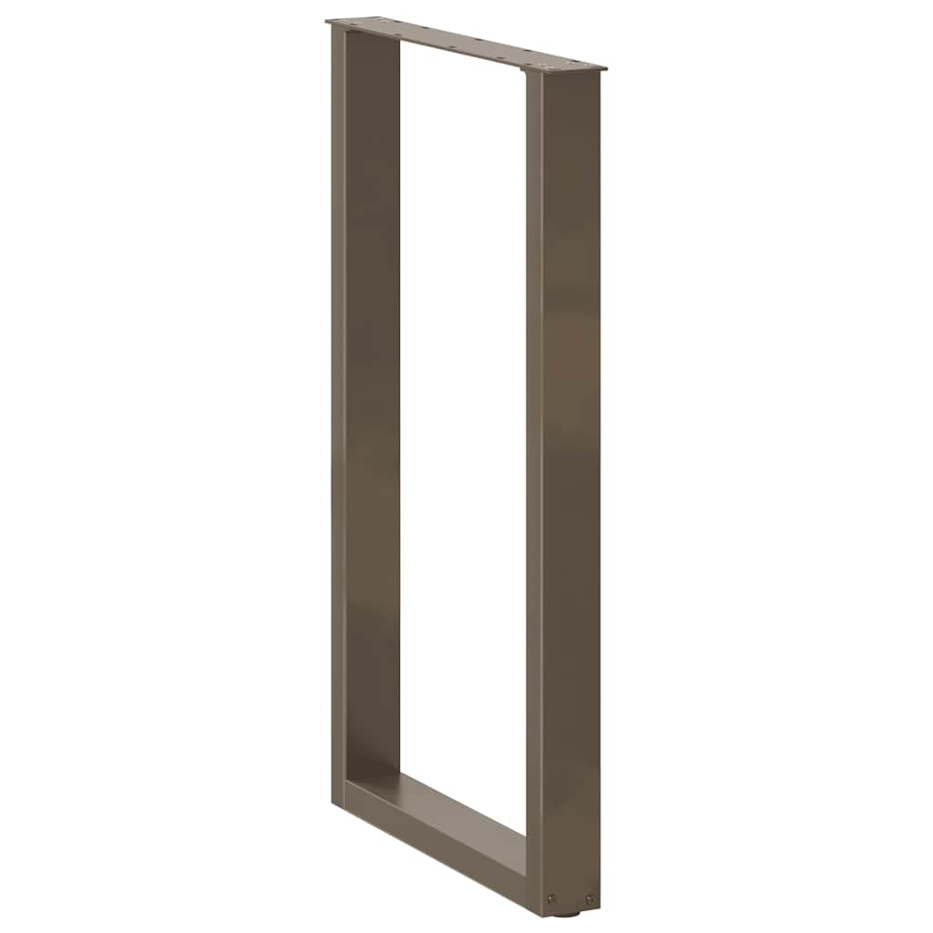 Gambe Tavolino Caffè a U 2 pz 60x(100-101) cm in Acciaio - homemem39