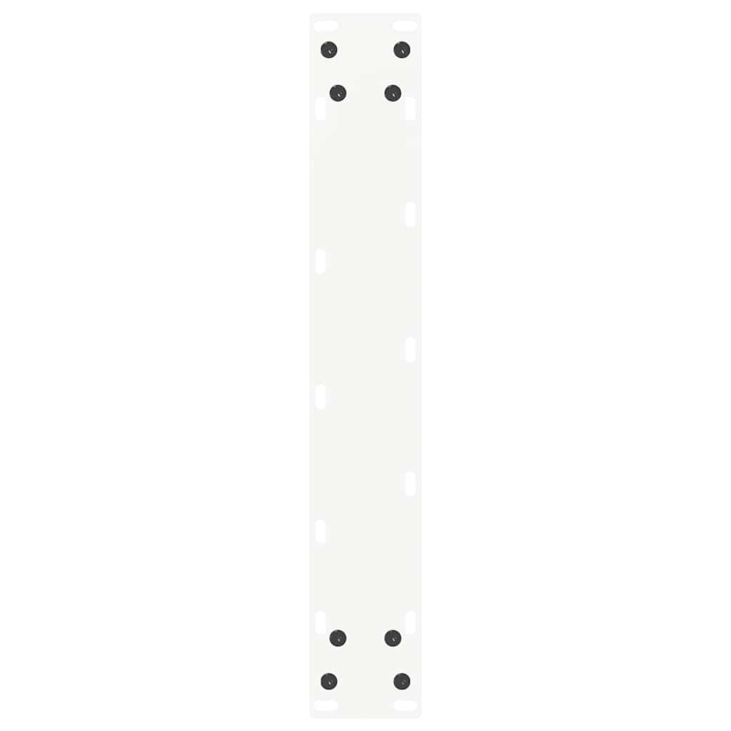 Gambe per tavolo da bar forma U 2 pz bianche 40x(110-111) cm
