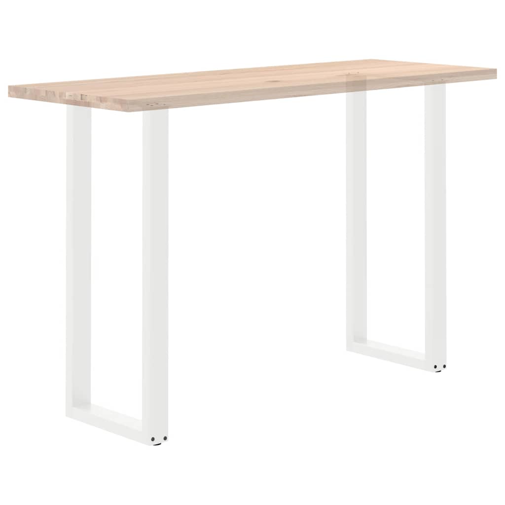 Gambe per tavolo da bar forma U 2 pz bianche 40x(110-111) cm
