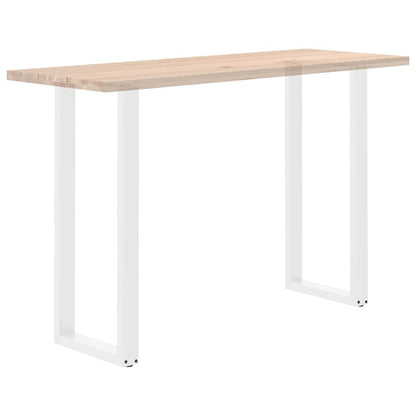 Gambe per tavolo da bar forma U 2 pz bianche 40x(110-111) cm