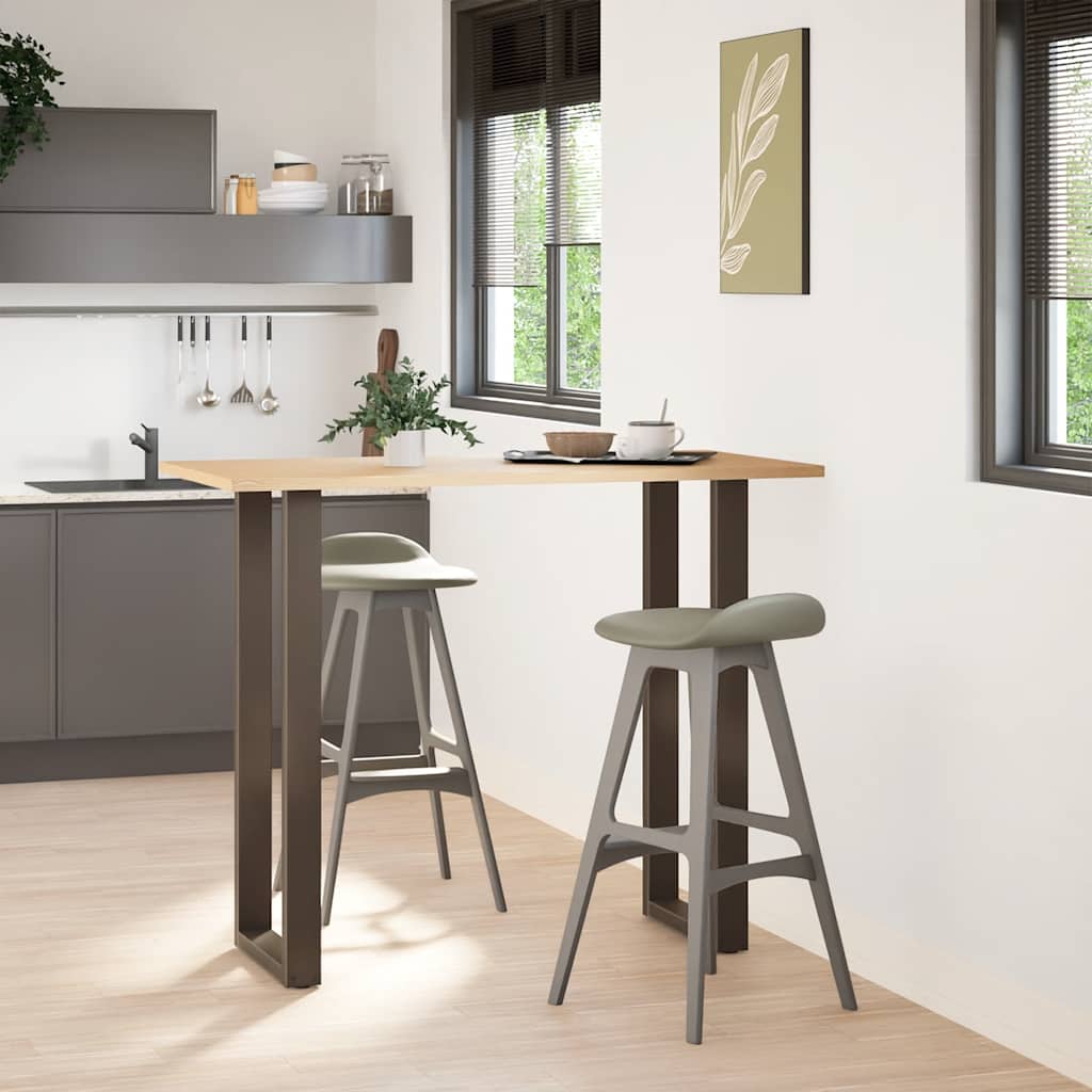 Gambe Tavolino Caffè a U 2 pz 50x(110-111) cm in Acciaio - homemem39