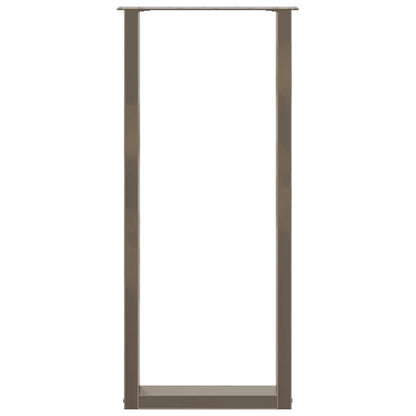 Gambe Tavolino Caffè a U 2 pz 50x(110-111) cm in Acciaio - homemem39
