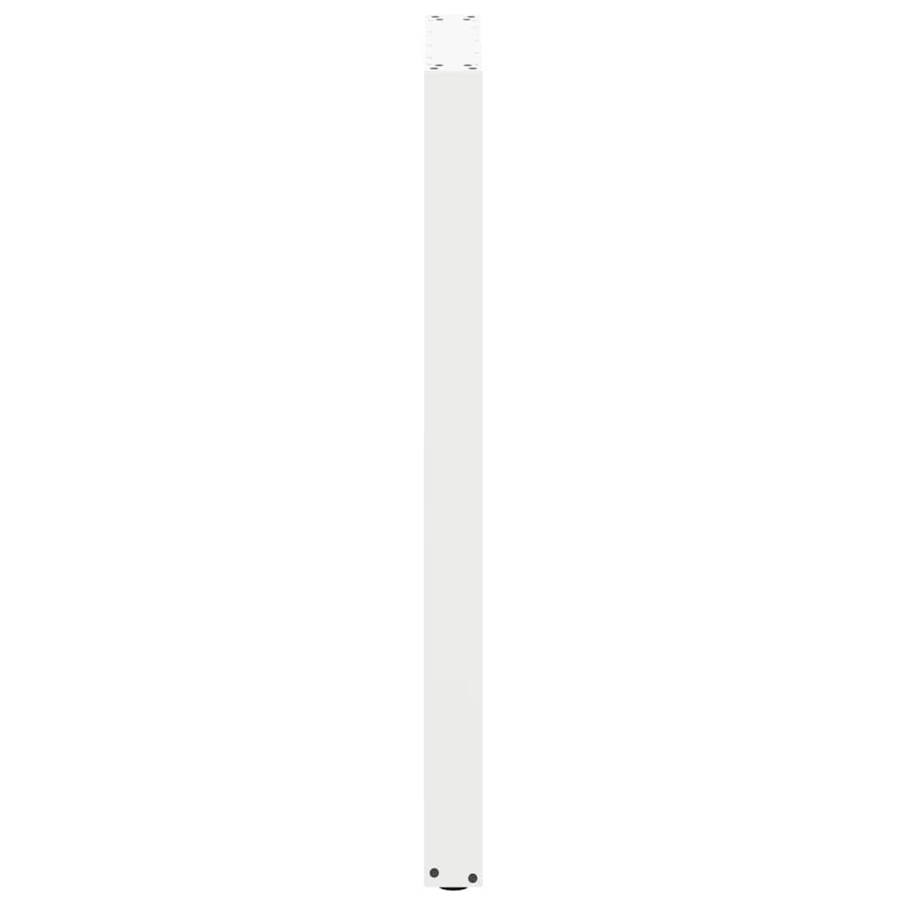 Gambe per tavolo da bar forma U 2 pz bianche 60x(110-111) cm